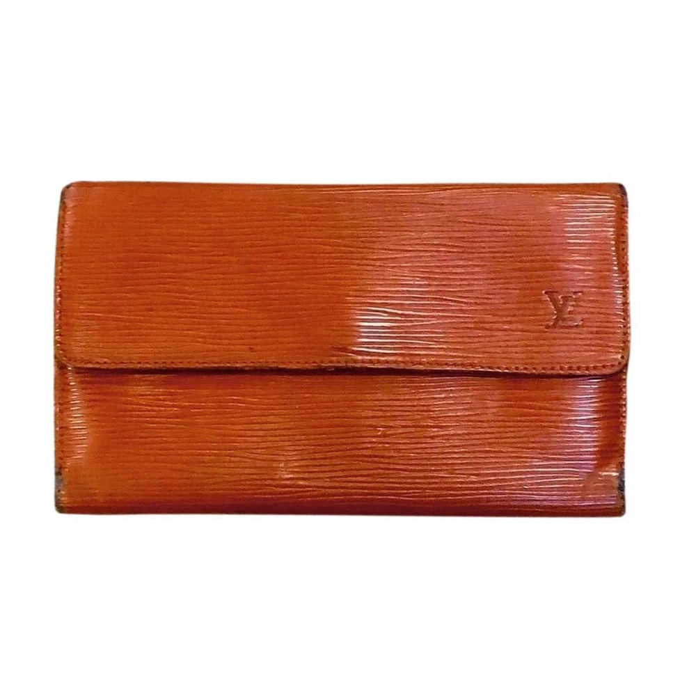 LOUIS VUITTON Kenyan Fawn EPI Leather Sarah International Long Trifold Wallet